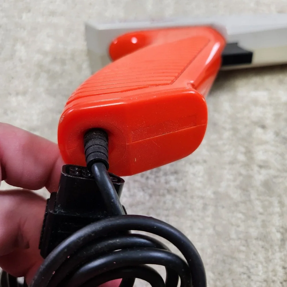 Nintendo Zapper NES-005 Orange Light Gun Controller 1985 Authentic OEM Japan